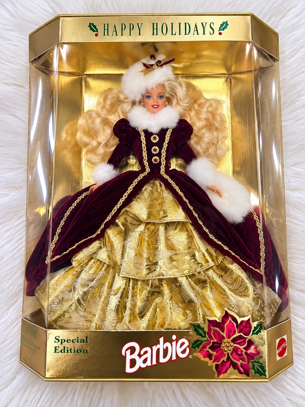 Barbie Holiday Special Edition Doll - Burgundy & Gold